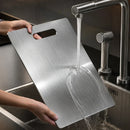 Kit com 3 Tábuas de Inox Puro Anti-Bacteriana • TitaniumCook